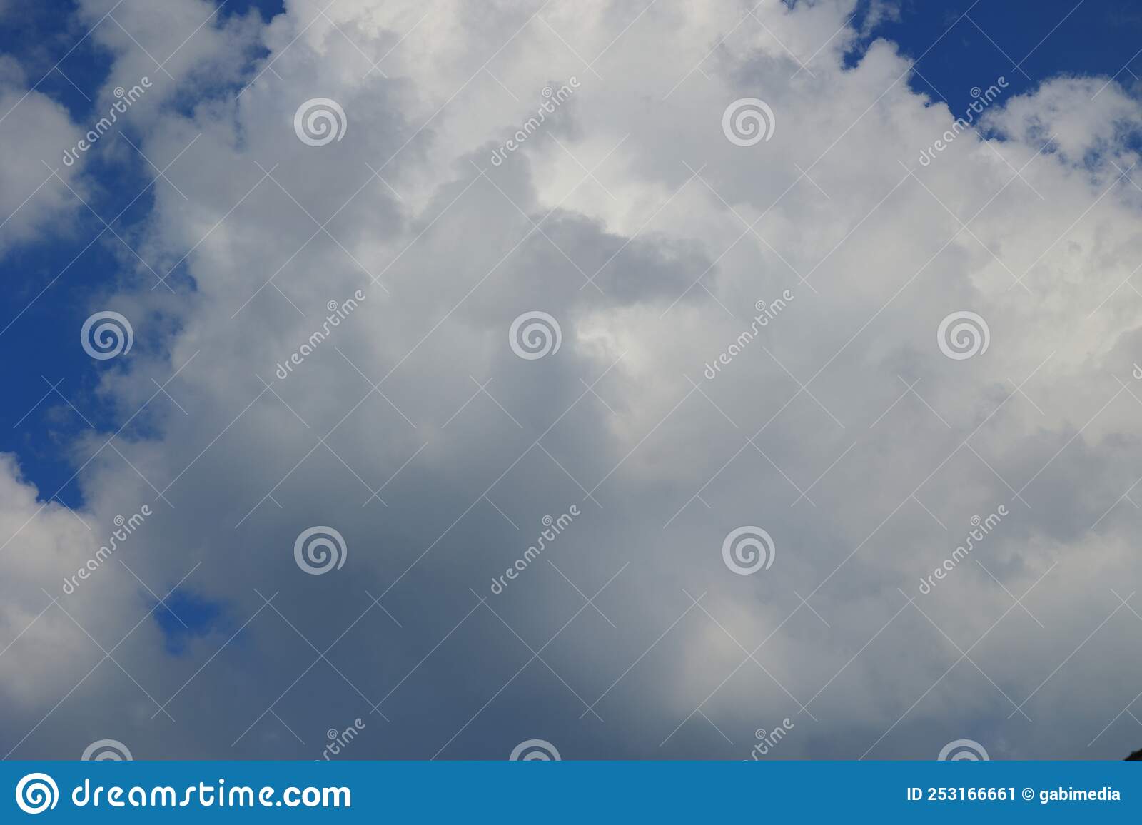 Beautiful Blue Cloudy Sky Background