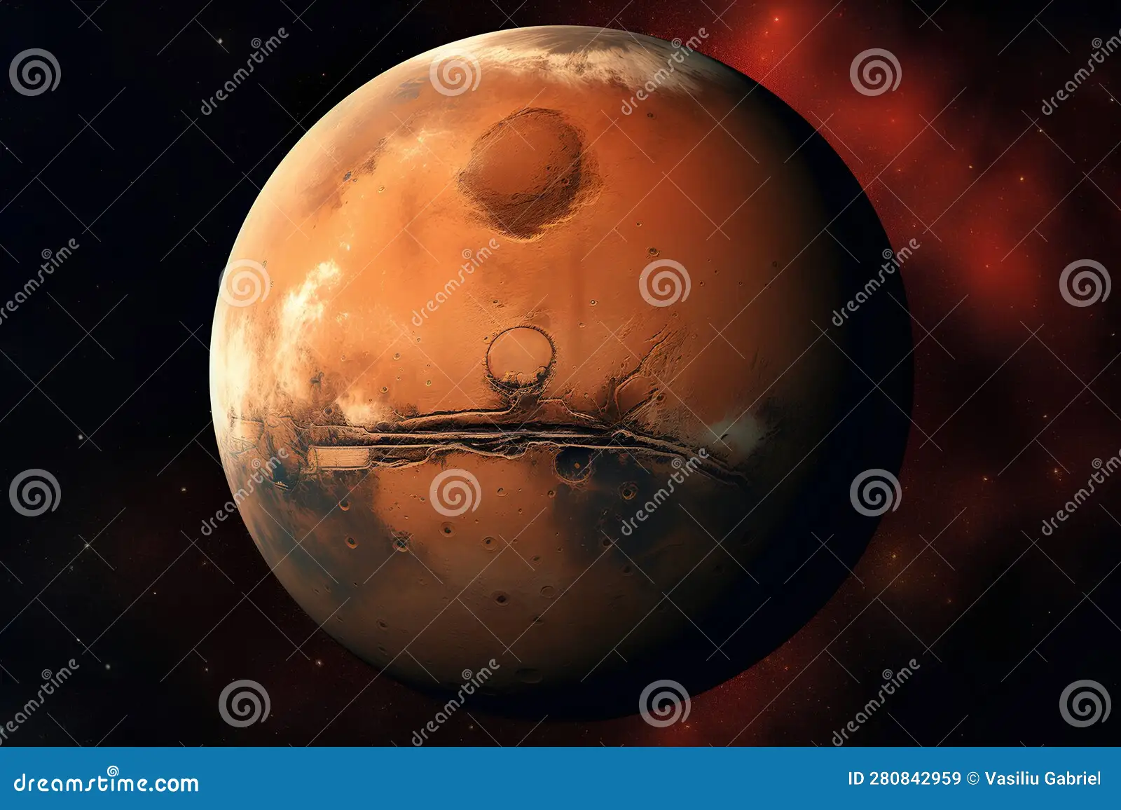 The new red planet in the universe
