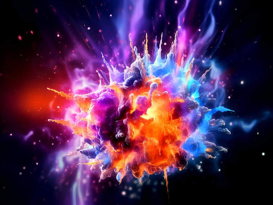 Explozii in galaxie • Muzica calma • Relaxare AISpace - Video 4K UltraHD