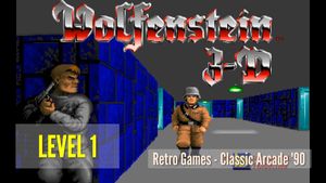 Stiati jocul? Wolfenstein 3D, Gameplay Level 1, Retro Games