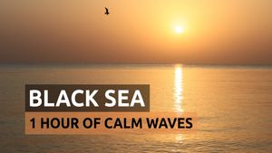 Valuri Calme, Răsărit la Marea Neagră, Sunete ale Valurilor pentru Relaxare 