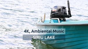 Video [4k] Relaxare cu barca pe Lacul Siriu • Muzica Ambientala