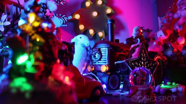 Muzica ambientala - [4K] Christmas Lights Walking Tour 🎅🌟 Santa Claus Magical Town
