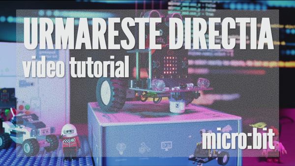 Lectia 9 - Urmarește direcția (Direction follower), microbit - ConexSpot